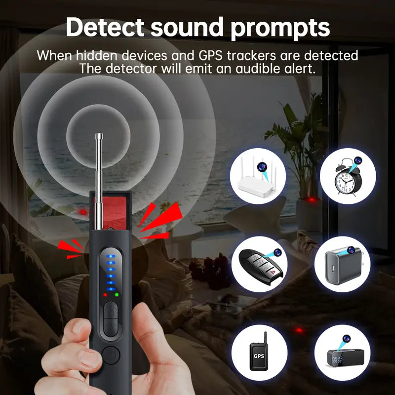 Hidden Camera with GPS Tracker Detector 