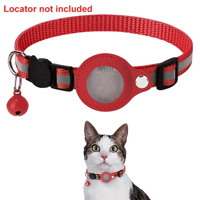 Anti-Lost Pet Cat Collar for the Apple Airtag Protective Tracker anti Lost Positioning Collar Waterproof Reflective Pet Collars