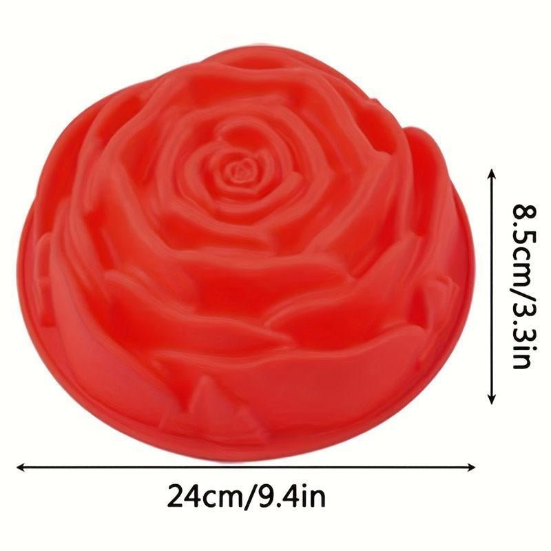 Baking Tool, 1 Count Silicone Rose Shaped Cake Baking Mould, Kitchen Baking Utensils, Kitchen Accessories