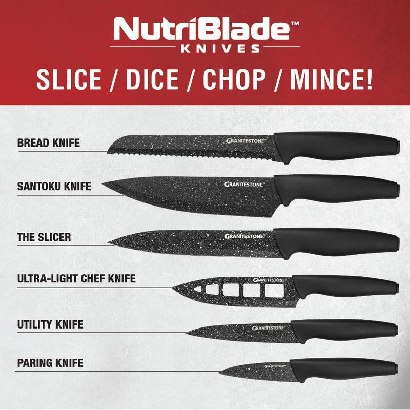 Granitestone Nutriblade 6 Piece Knife Set