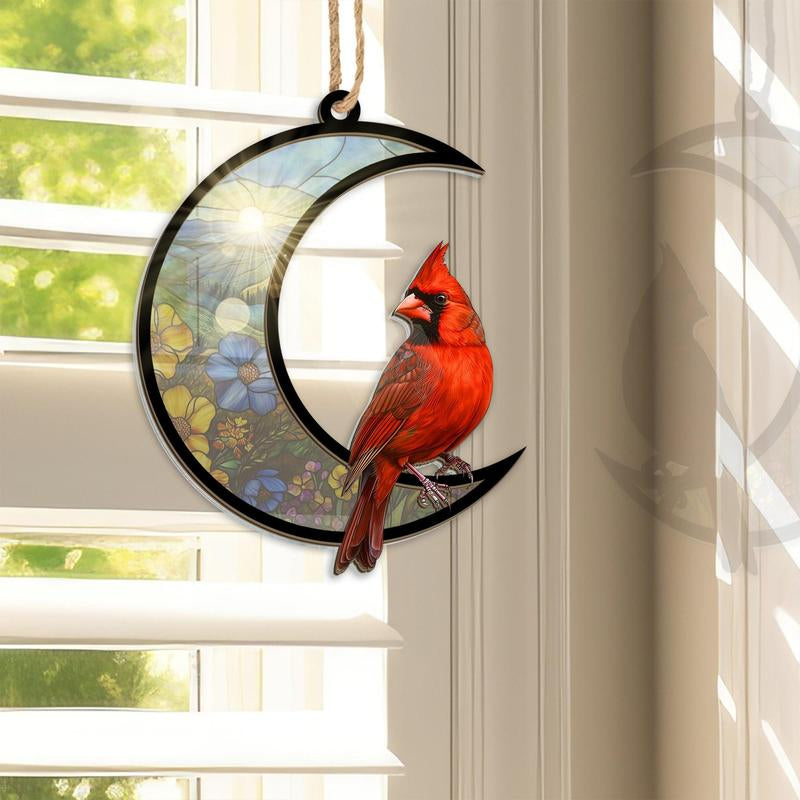 Cardinal Gifts for Women, Men - Christmas Ornaments 2024, Memorial Gifts, Sympathy Gifts for Loss of Loved One, Mom, Son, Bereavement Gift Ideas - Christmas Decorations Suncatcher Ornaments