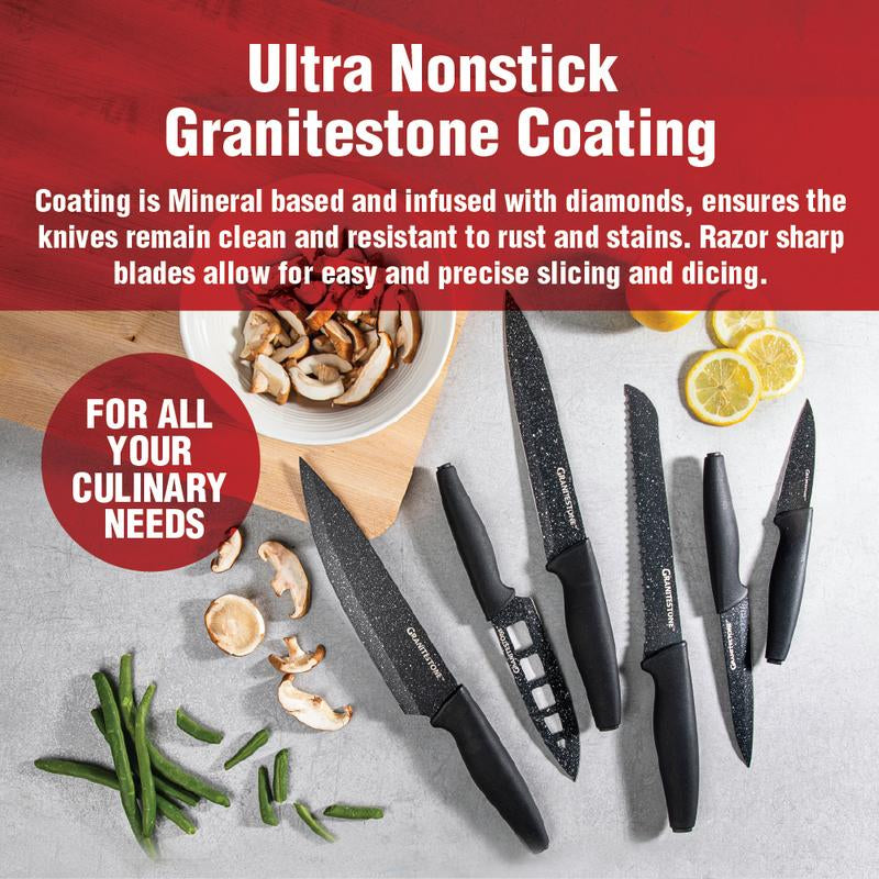 Granitestone Nutriblade 6 Piece Knife Set