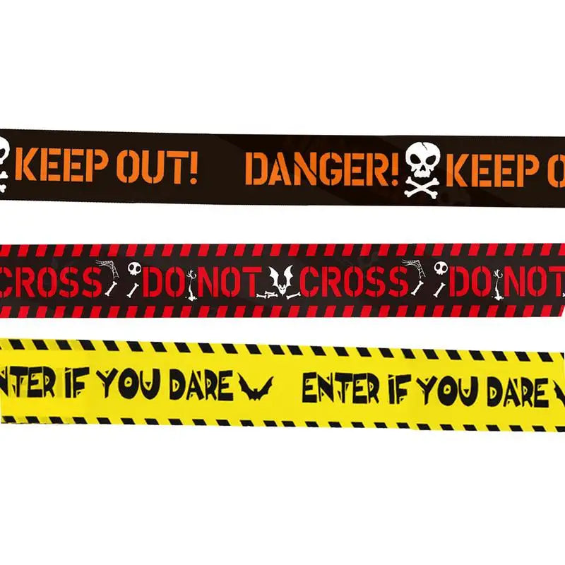  Halloween Danger Tape Crime Scene Tape Warning 